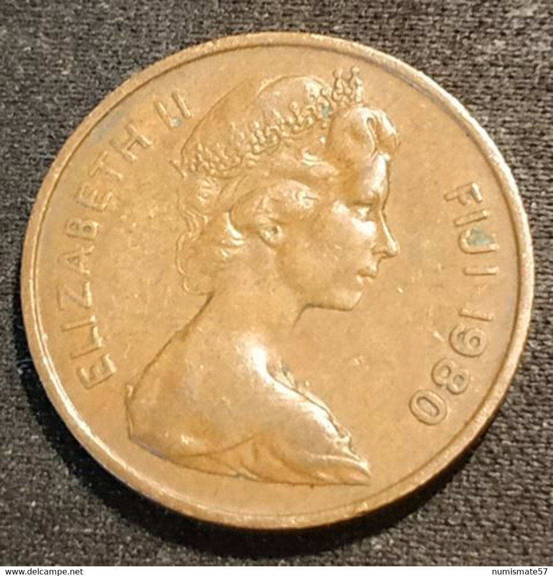 FIDJI - FIJI - 2 CENTS 1980 - Elizabeth II - 2e Effigie - KM 28 - Fidschi