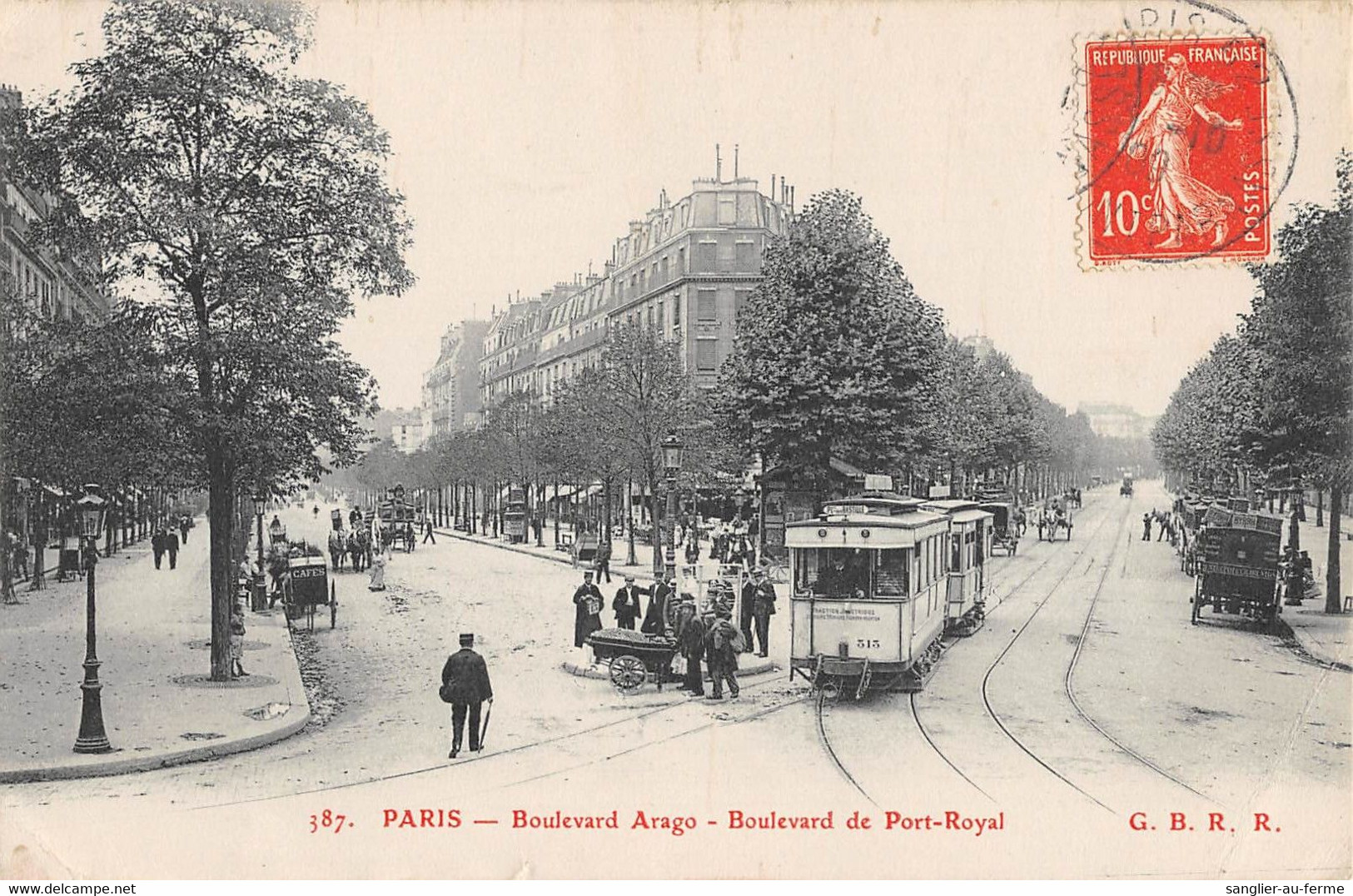 CPA 75 PARIS / PARIS 13e / BOULEVARD ARAGO BOULEVARD DE PORT ROYAL / TRAMWAY - Paris (13)