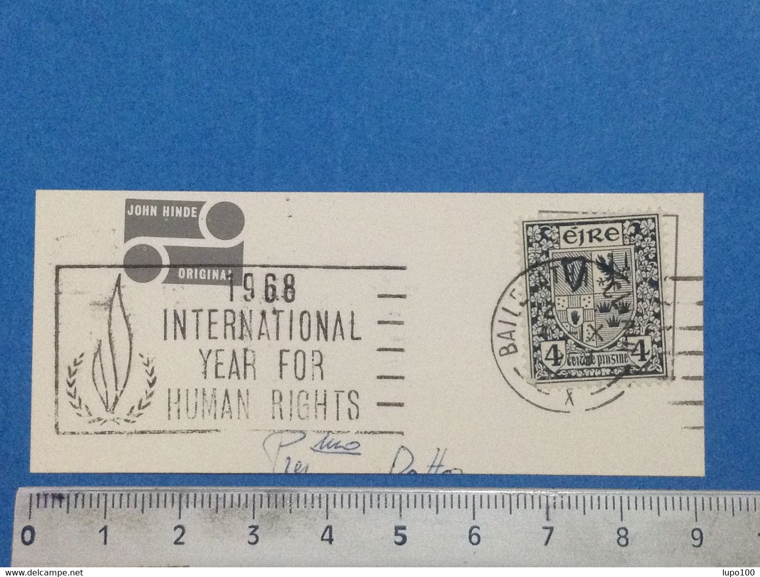 1968 IRLANDA EIRE AFFRANCATURA MECCANICA METER EMA INTERNATIONAL YEAR FOR HUMAN RIGHTS - Vignettes D'affranchissement (Frama)