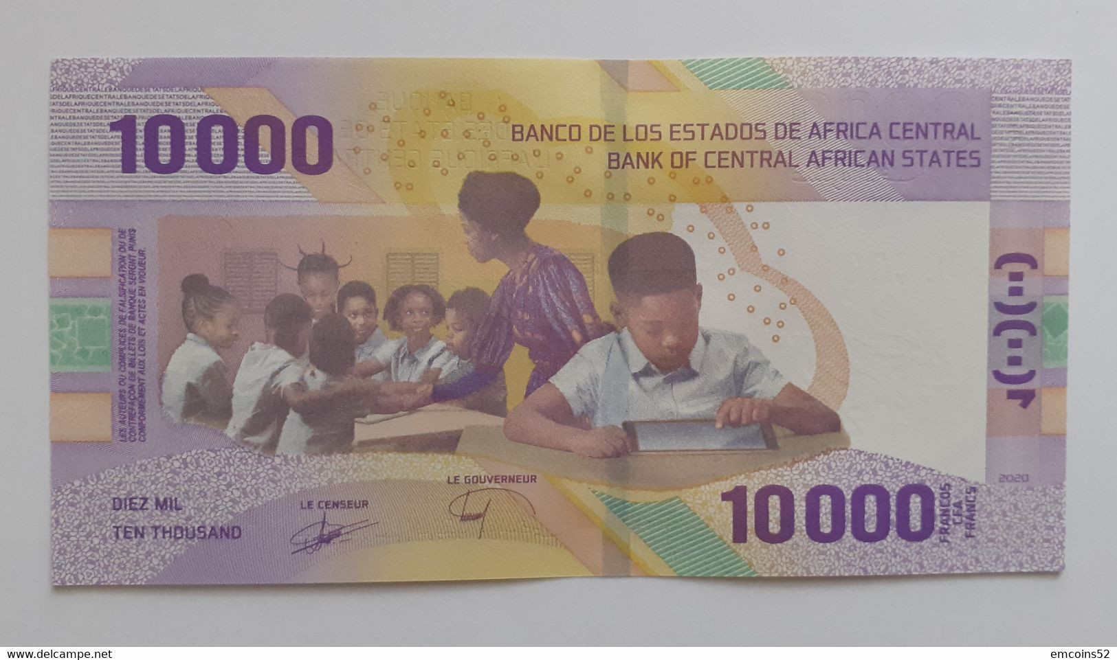 CENTRAL AFRICAN STATES SET 10000 FRANCS 2020/2022 PW704 UNC - États D'Afrique Centrale