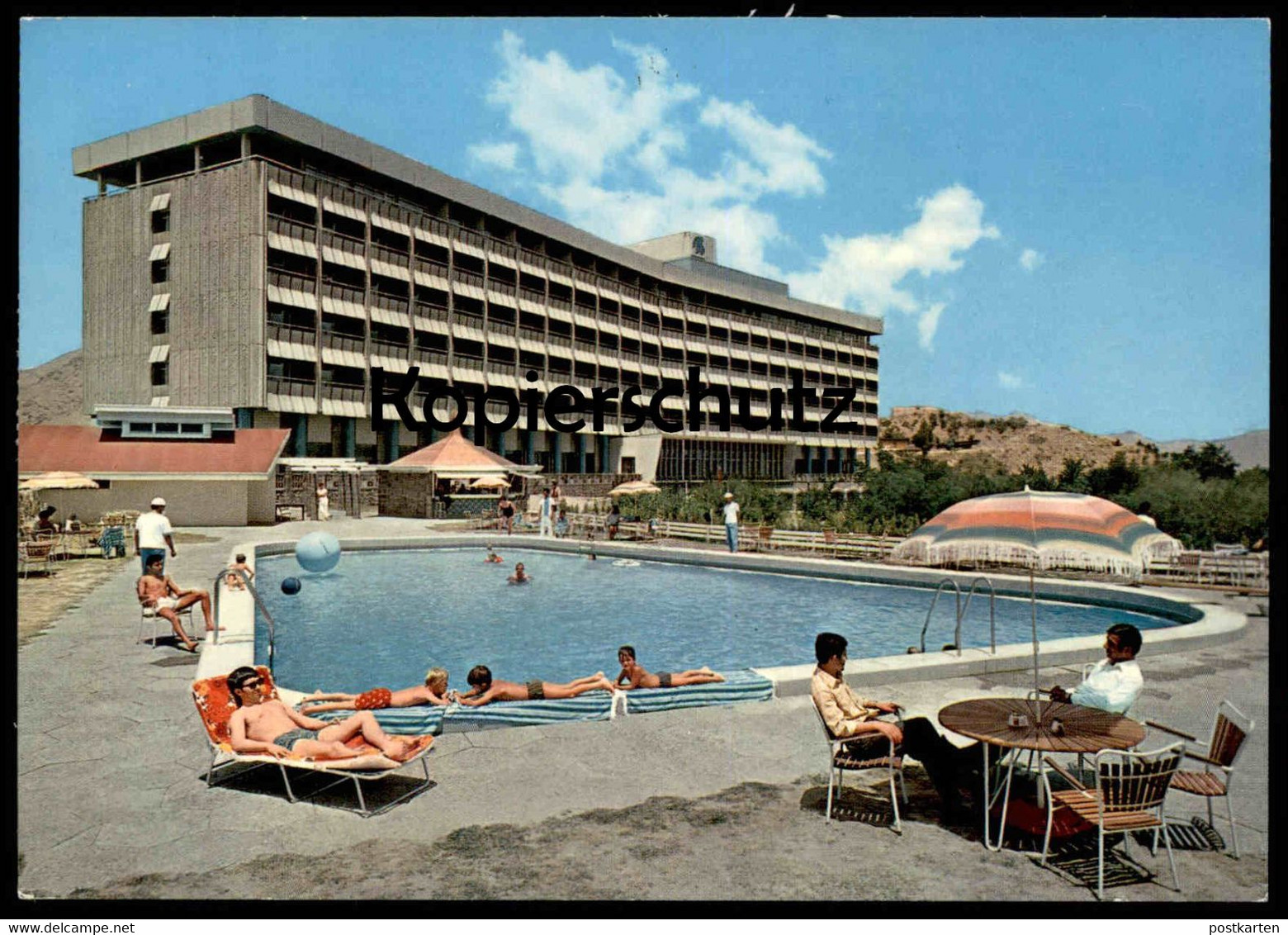 ÄLTERE POSTKARTE HOTEL INTERCONTINENTAL KABUL AFGHANISTAN Aegyptus Monachus Postes Afghanes Ansichtskarte Cpa Postcard - Afghanistan