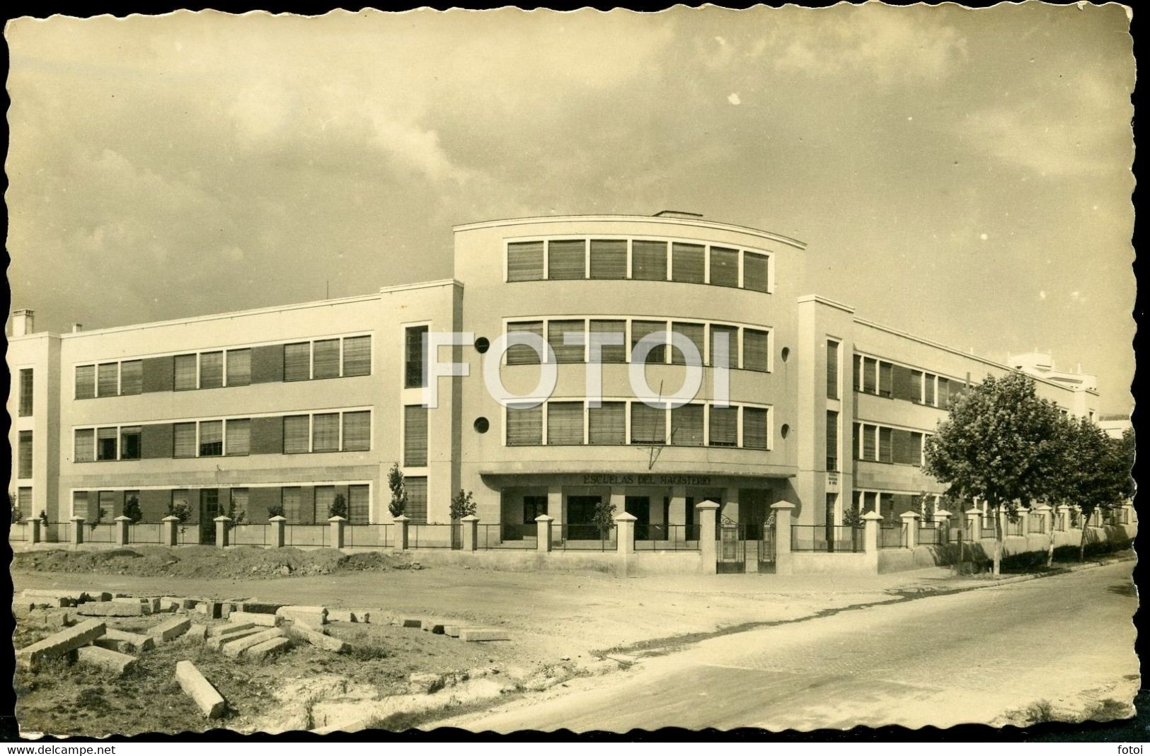 REAL PHOTO POSTCARD ESCUELA ZAMORA SPAIN ESPAÑA CARTE POSTALE - Zamora