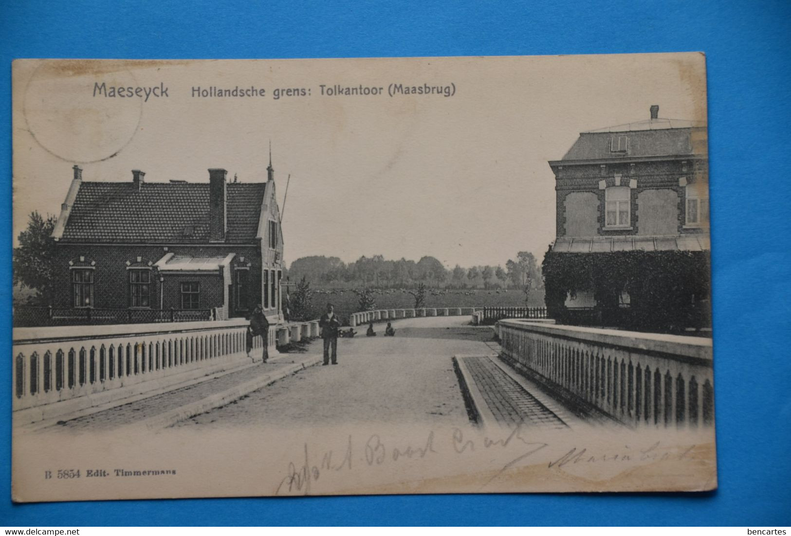 Maeseyck 1907: Hollandsche Grens : Tolkantoor (Maasbrug) Animée - Maaseik