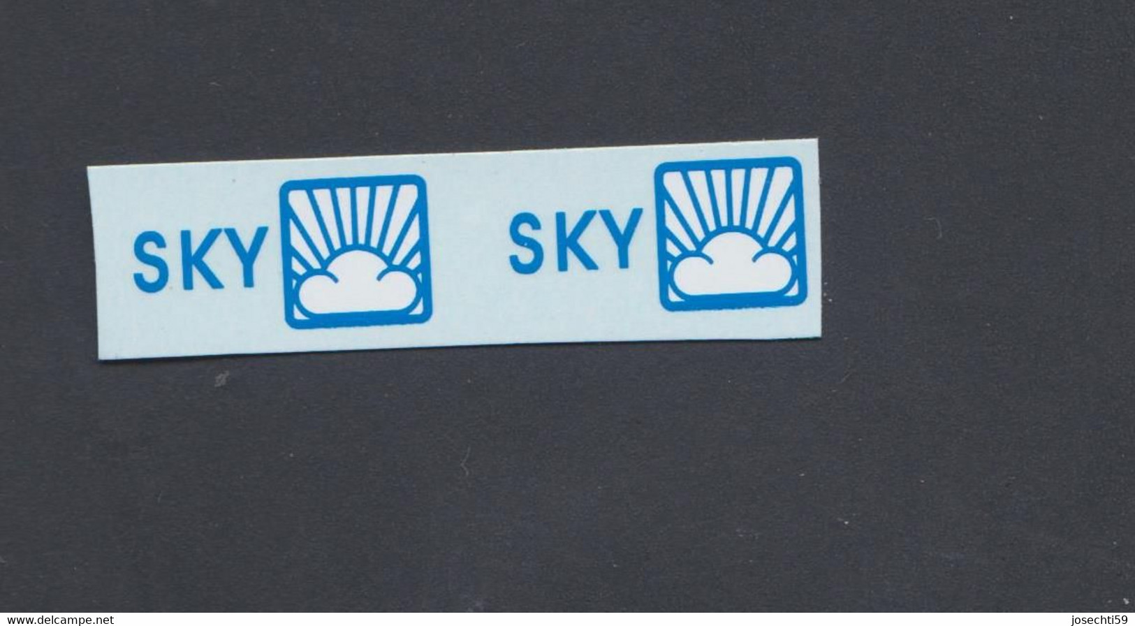 Decalque Decals Logo SKY 1/18 Deux Pièces Scale 1:18 Colorado - Transfer