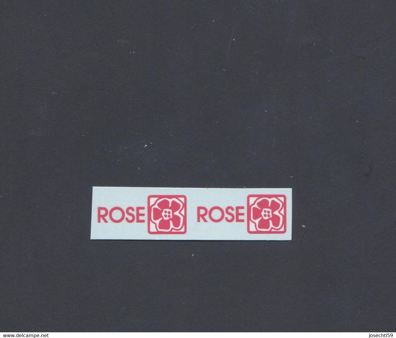 Decalque Decals Logo ROSE 1/18 Deux Pièces Scale 1:18 Colorado - Decalcografie