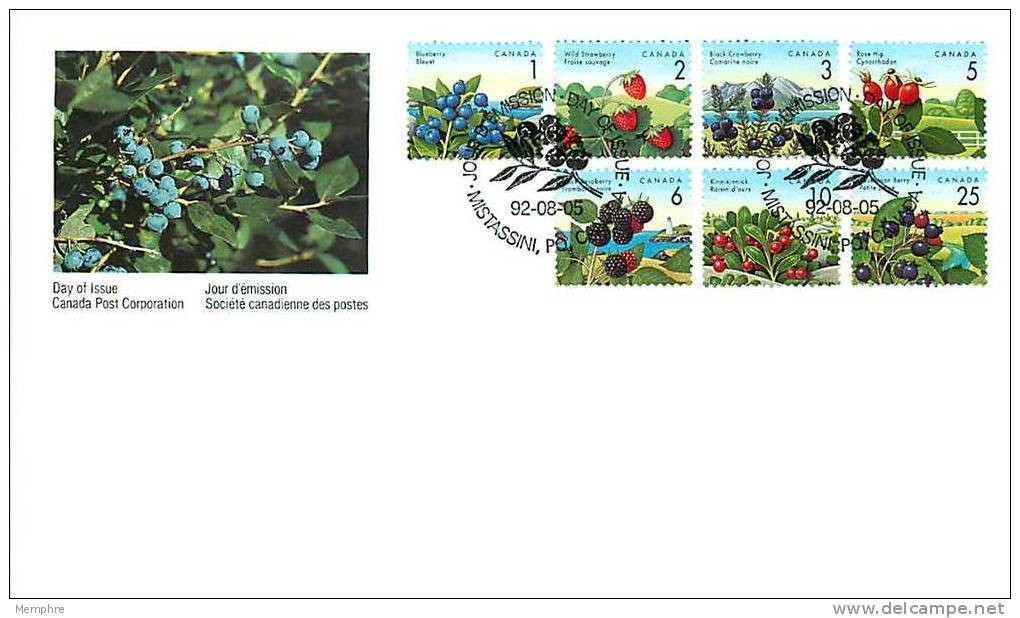 1992 Berries Low Value Definitives 1 To 25&cent;    Sc 1349-55 - 1991-2000