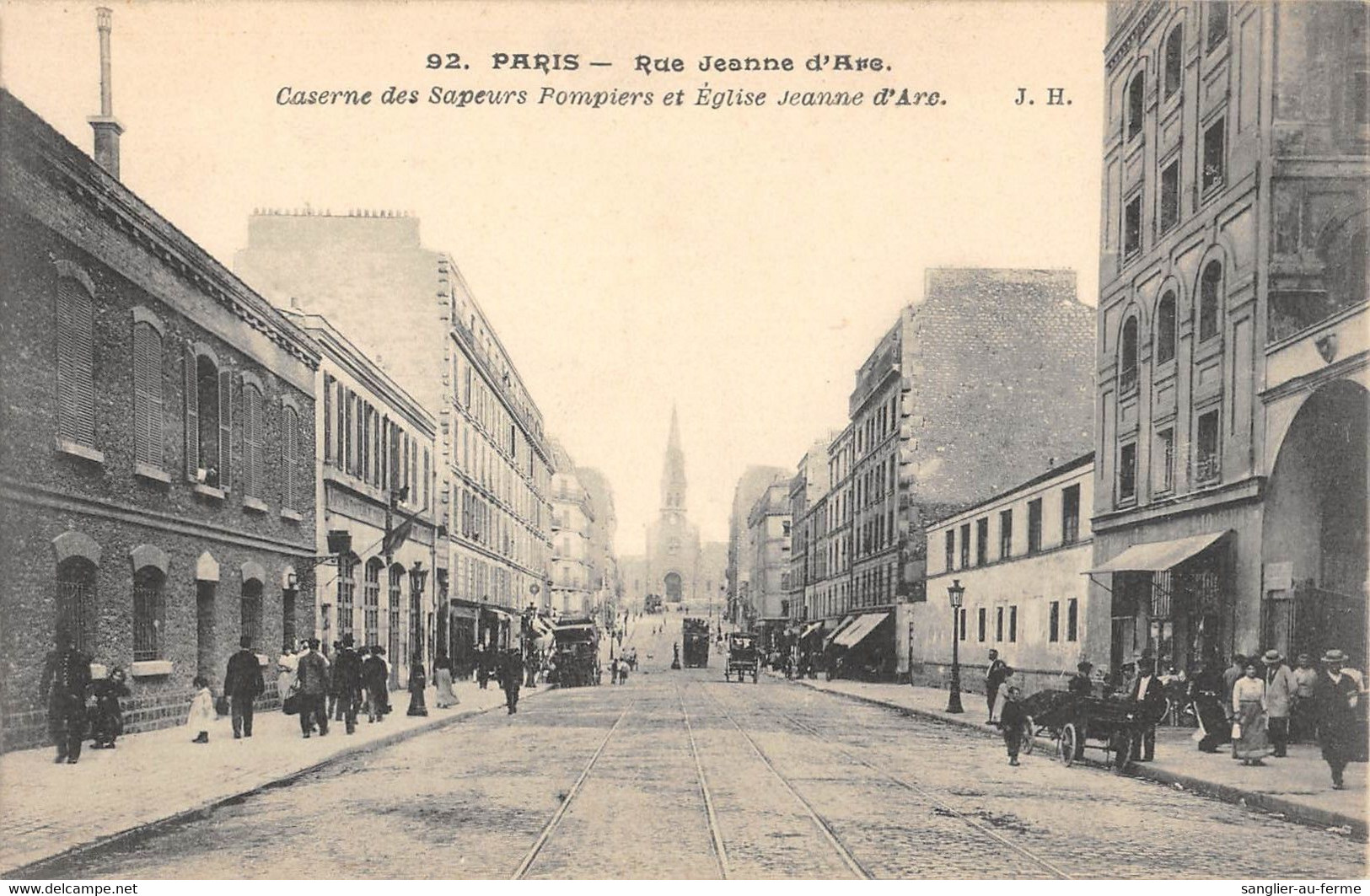 CPA 75 PARIS / PARIS 13e / RUE JEANNE D'ARC / CASERNE DES SAPEURS POMPIERS - Paris (13)