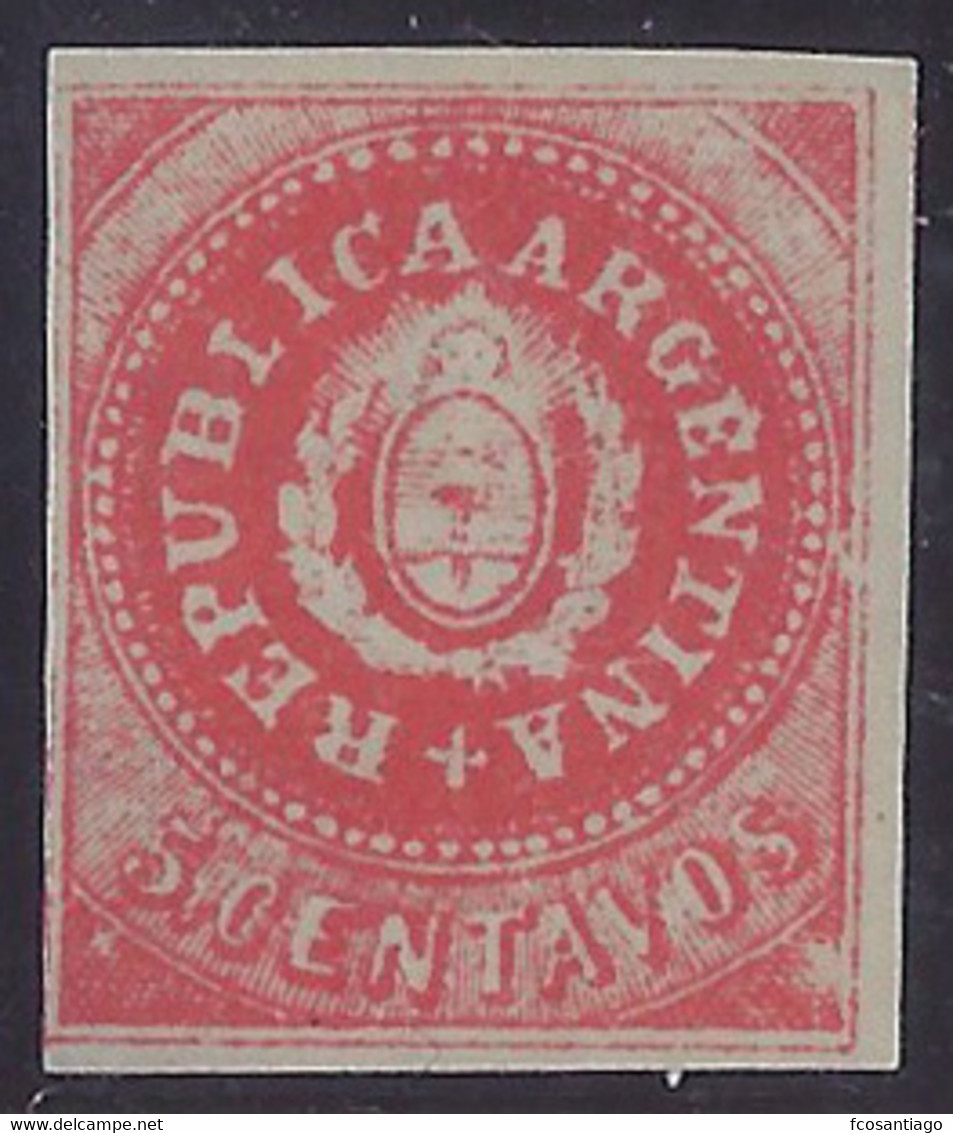 ARGENTINA 1862/64 - Yvert #5 - VFU - Neufs