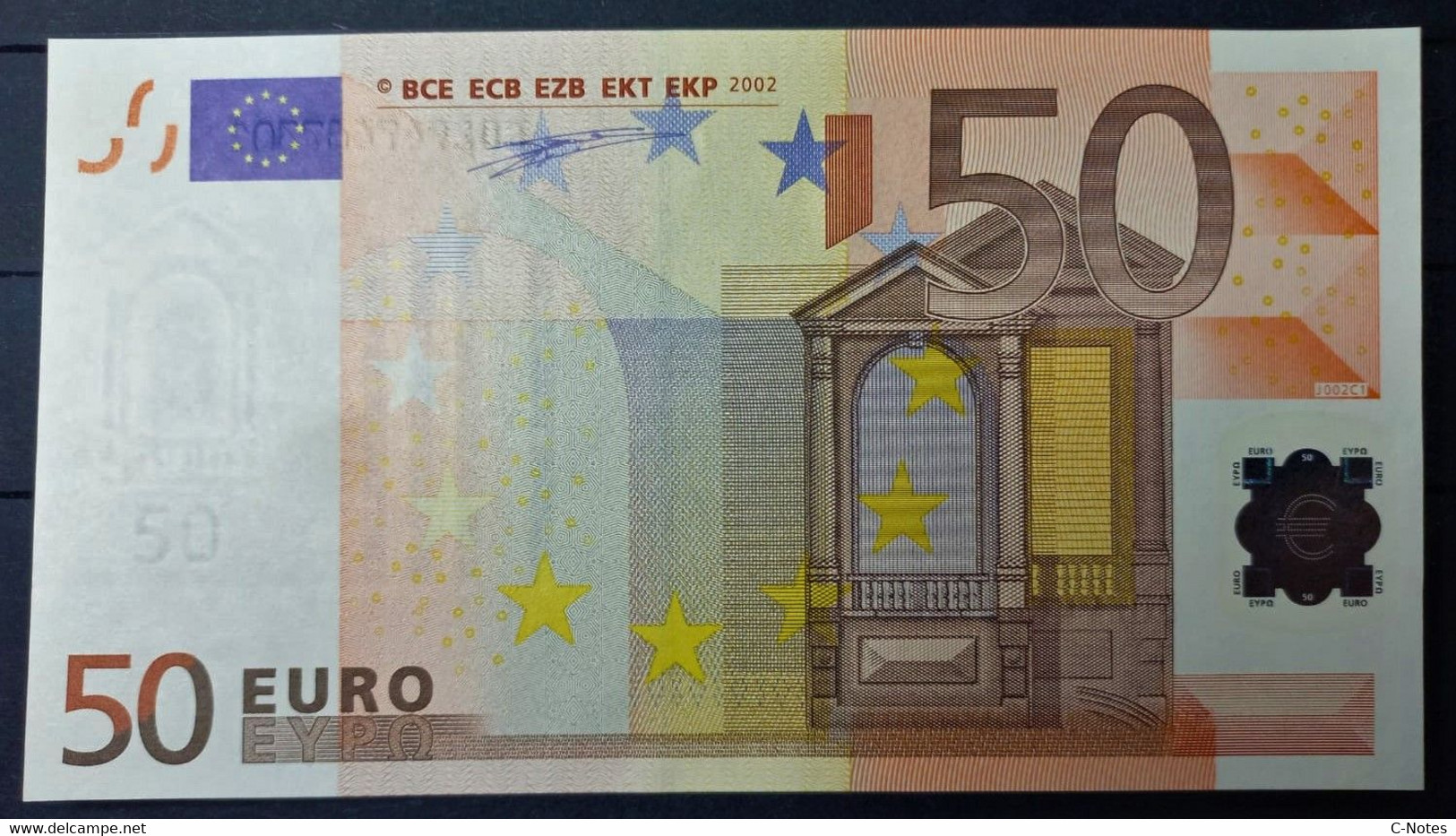 EUROPEAN CENTRAL BANK - ITALY S J002C1 - P.4S – 50 EURO 2002 UNC, Signature Duisenberg S/n S02947467301 - 50 Euro