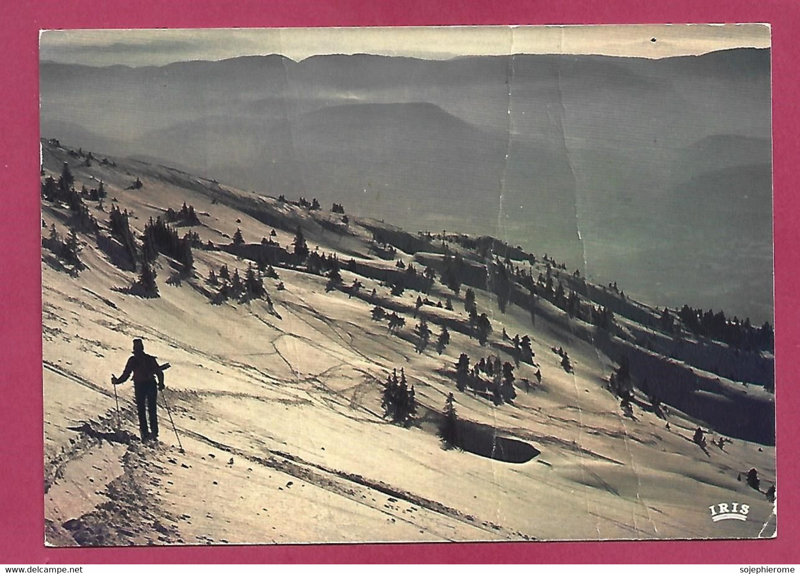 Ambiance Hivernale Ski De Fond 2scans Cachet Et Flamme De Chamonix-Mont-Blanc 01-02-1982 - Sports D'hiver