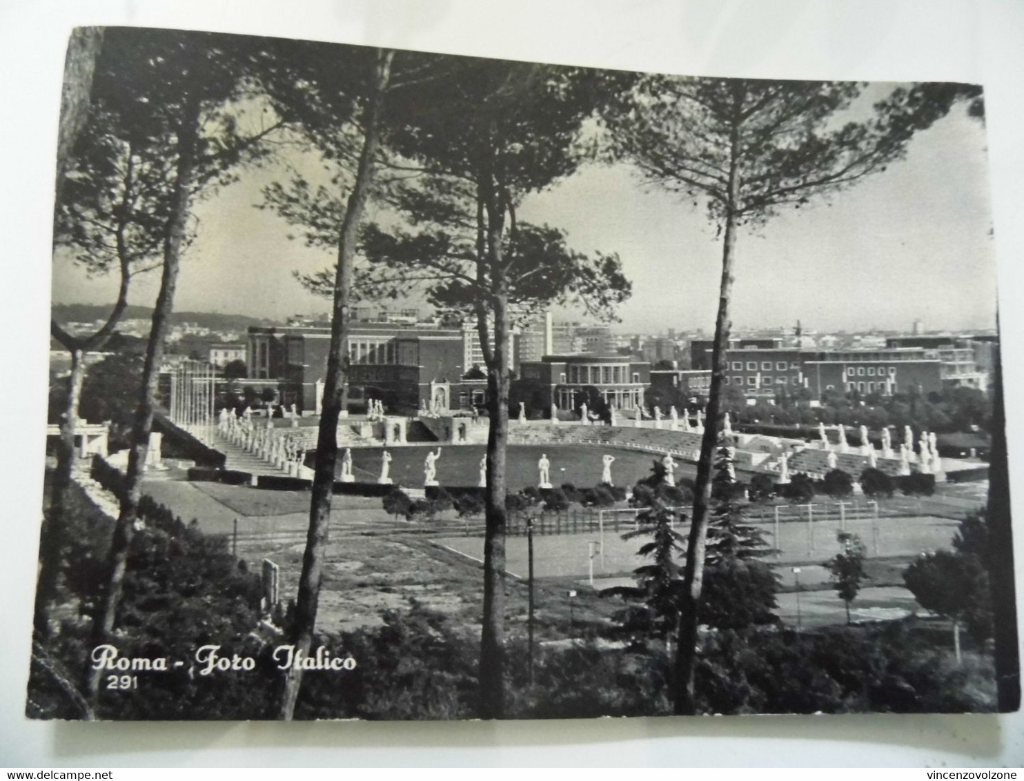 Cartolina Viaggiata "ROMA Foro Italico" 1963 - Stades & Structures Sportives