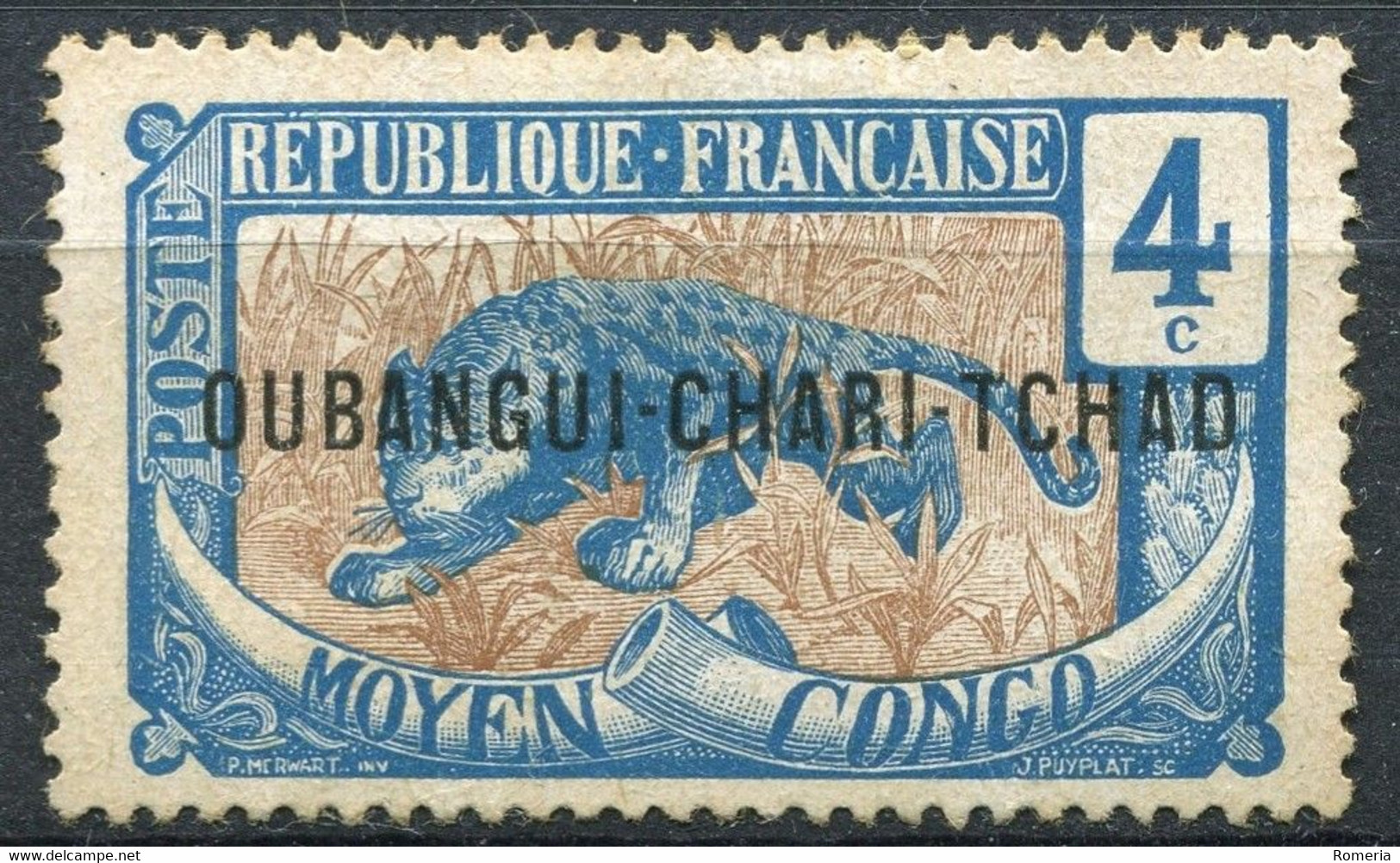 Oubangui Chari - 1915 -> 1925 - Timbres Oblitérés - Yt 1 - 3 - 5 - 7 - 46 - 51 - 54 - Usados