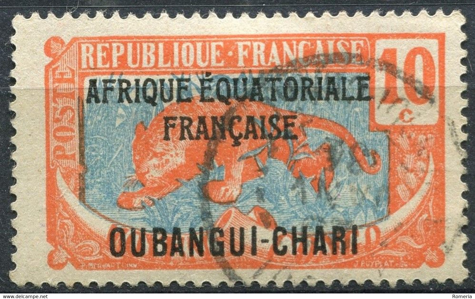 Oubangui Chari - 1915 -> 1925 - Timbres Oblitérés - Yt 1 - 3 - 5 - 7 - 46 - 51 - 54 - Usados