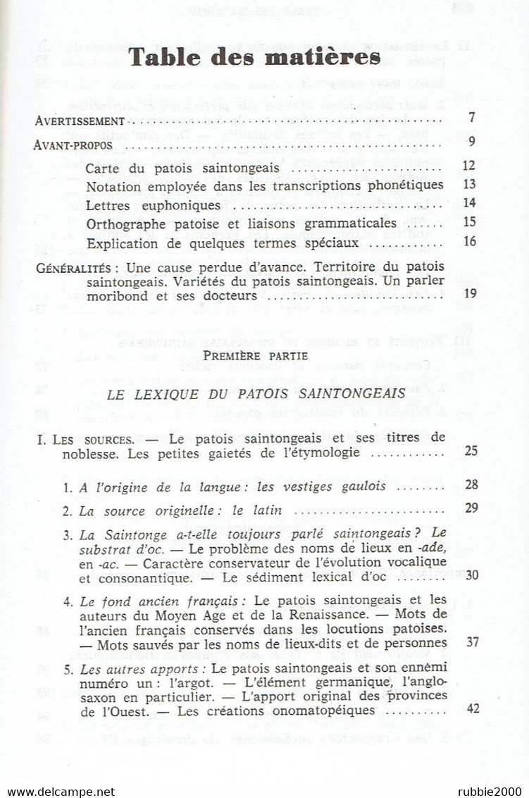 LE PARLER SAVOUREUX DE SAINTONGE INITIATION AU PATOIS SAINTONGEAIS PARLER LINGUISTIQUE RAYMOND DOUSSINET - Poitou-Charentes