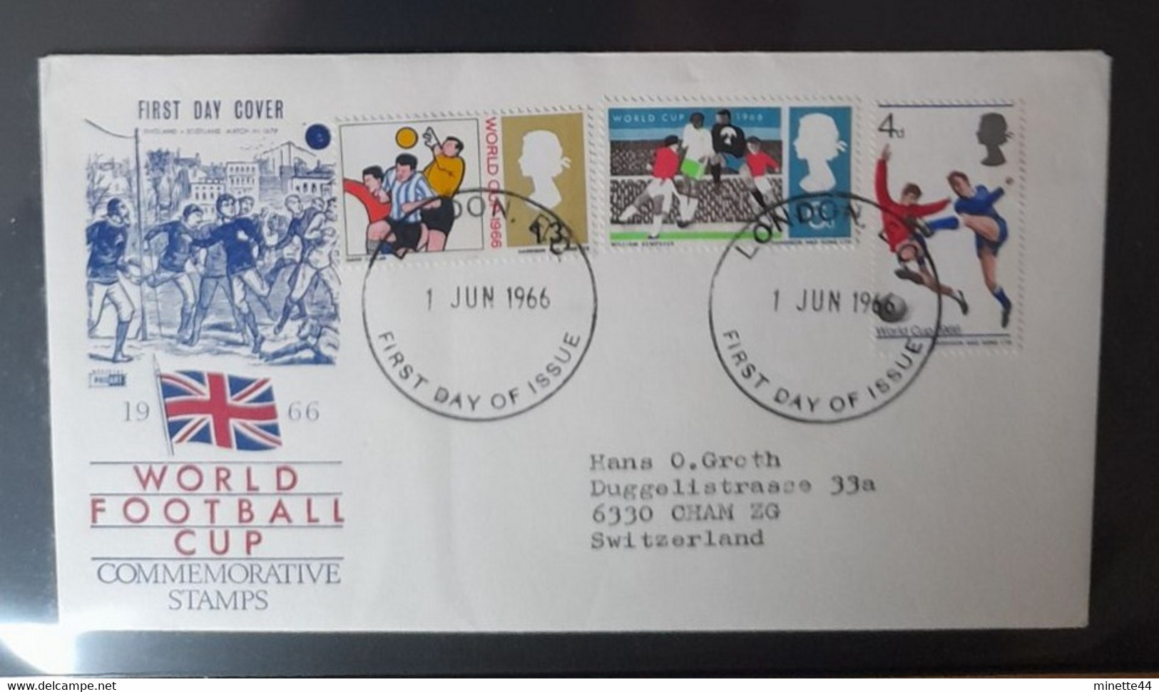 ANGLETERRE ENGLAND 1966  FDC LONDON  FOOTBALL FUSSBALL SOCCER CALCIO FUTBOL FUTEBOL FOOT FUTEBOL VOETBAL FOTBAL - 1966 – Angleterre