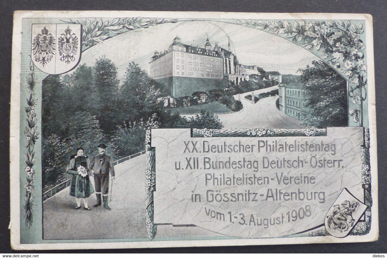 Gössnitz - Altenburg Philatelisten Tag  1908  Ganzsache    #AK6307 - Gössnitz