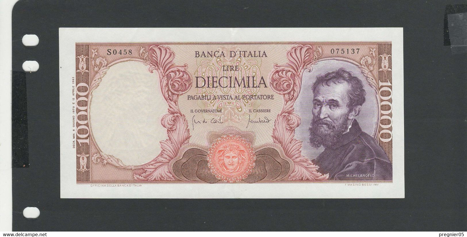 ITALIE - Billet 10000 Lire 1970 SPL/AU Pick-097 - 10000 Lire