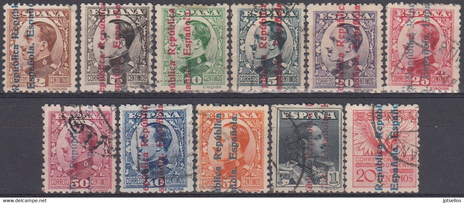 ESPAÑA 1931 Nº 593/603 USADO BIEN CENTRADO - Used Stamps