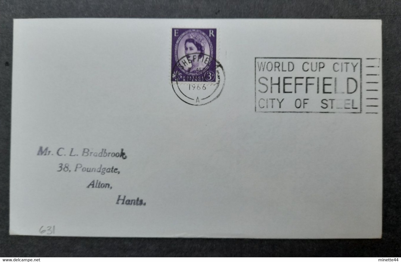ANGLETERRE ENGLAND 1966 RARE FULL SHEFFIELD WORLD CUP CITY FDC RRR FOOTBALL FUSSBALL SOCCER CALCIO FUTBOL FOOT VOETBAL - 1966 – England