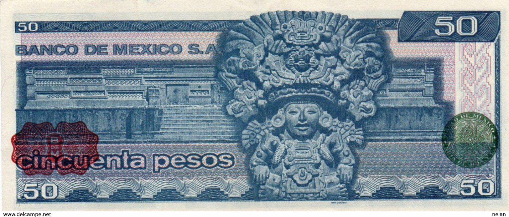 MEXICO 50 PESOS 1981  P-73aLL  XF-AUNC - Mexico