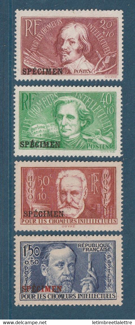 France - Specimen - YT N° 32 à 35 ( ** ) - Neuf Sans Gomme - 1936 - Specimen