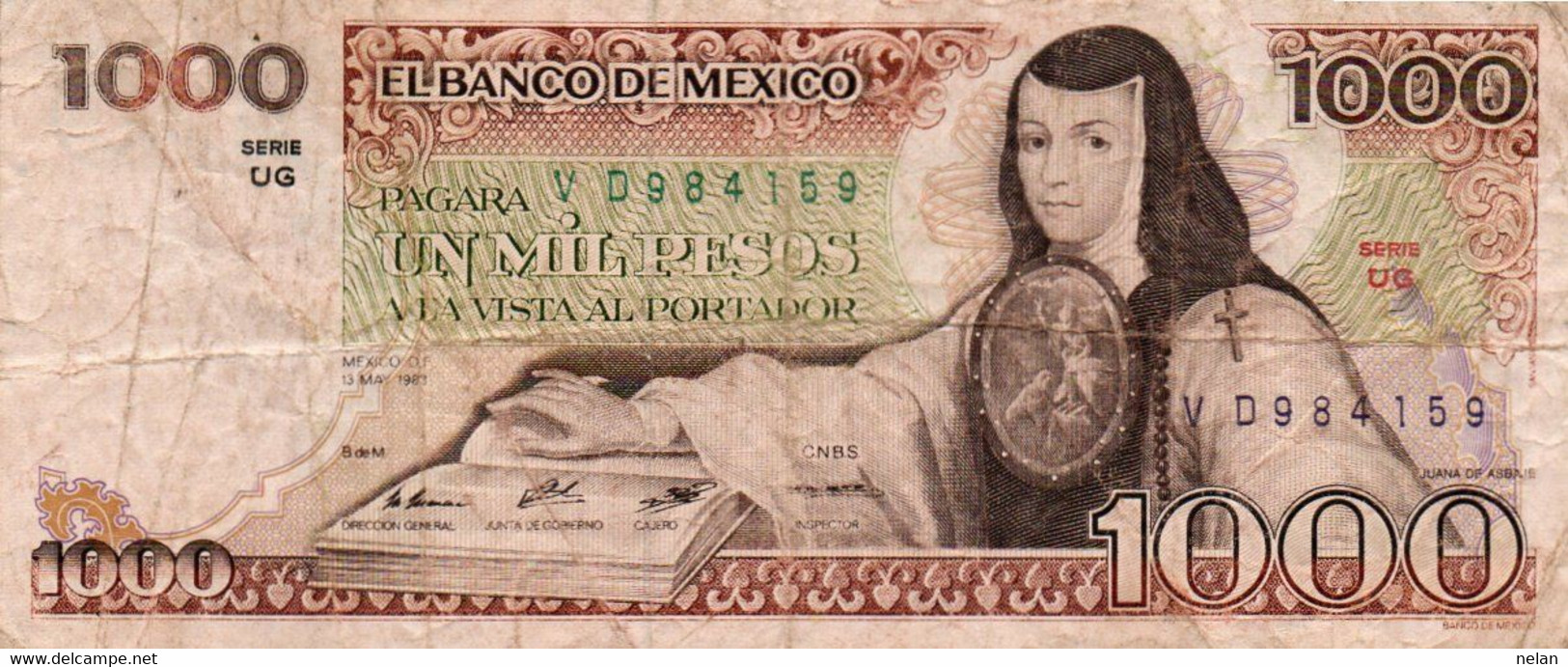 MEXICO 1000 PESOS 1983  P-80a.10 - Mexico