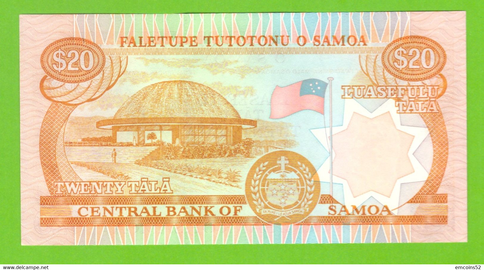 SAMOA 20 TALA 2002 P-35a2 UNC - Samoa