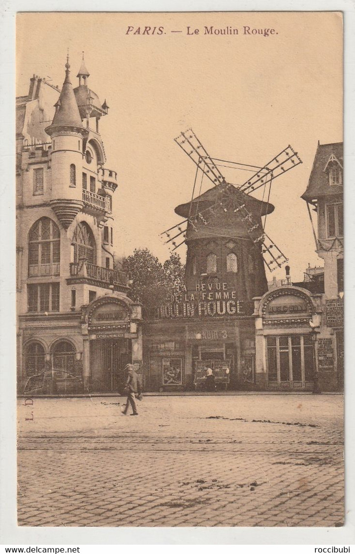 Paris, Le Moulin Rouge, Frankreich - Cafés, Hotels, Restaurants