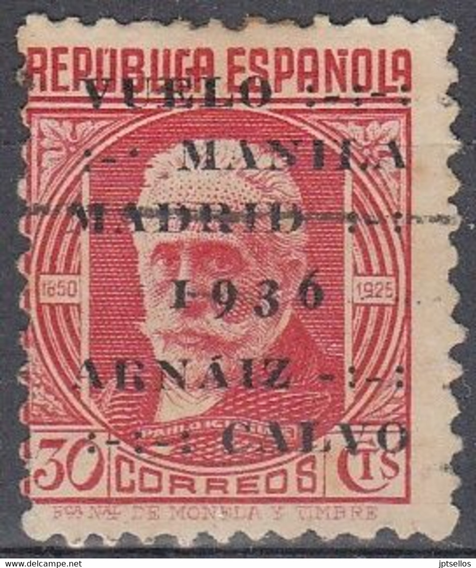 ESPAÑA  1936 Nº741 USADO CENTRADO NORMAL REF. 02 - Oblitérés