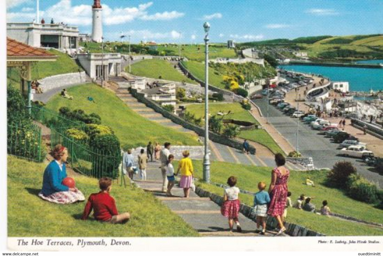 Angleterre, Devon, Plymouth, The Hoe Terraces, Phare - Plymouth