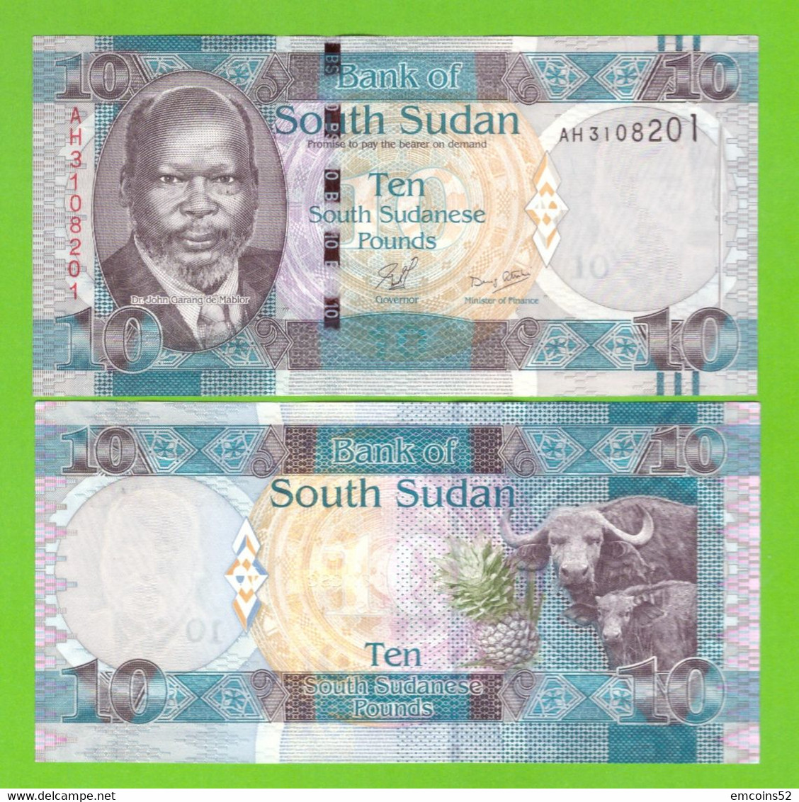 SOUTH SUDAN 10 POUNDS 2011 P-7 UNC - Zuid-Soedan