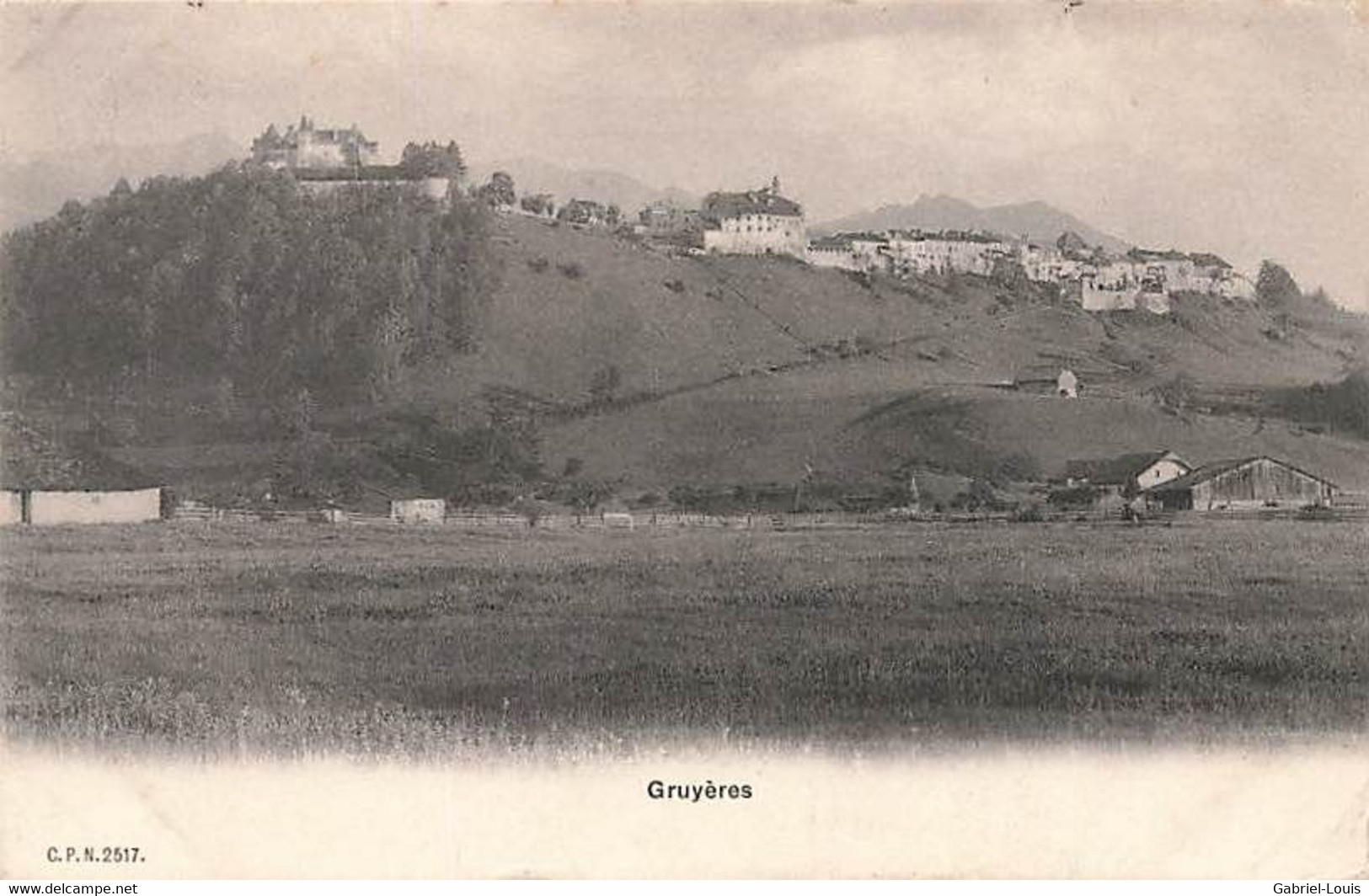 Gruyères Epany Envoyée Aux Etats-Unis Au U.S.A. Massachusetts 1910 - Gruyères