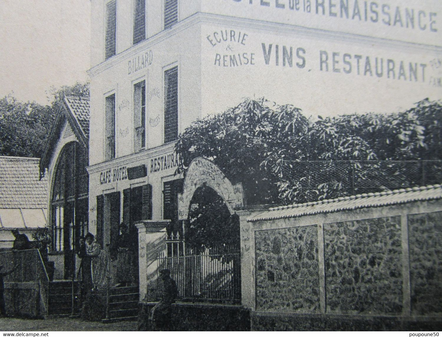 CPA 94 Val De Marne  PLESSIS TREVISE Avenue De LaQueue  LA QUEUE EN BRIE - Hôtel Restaurant De La Renaissance  1911 - La Queue En Brie