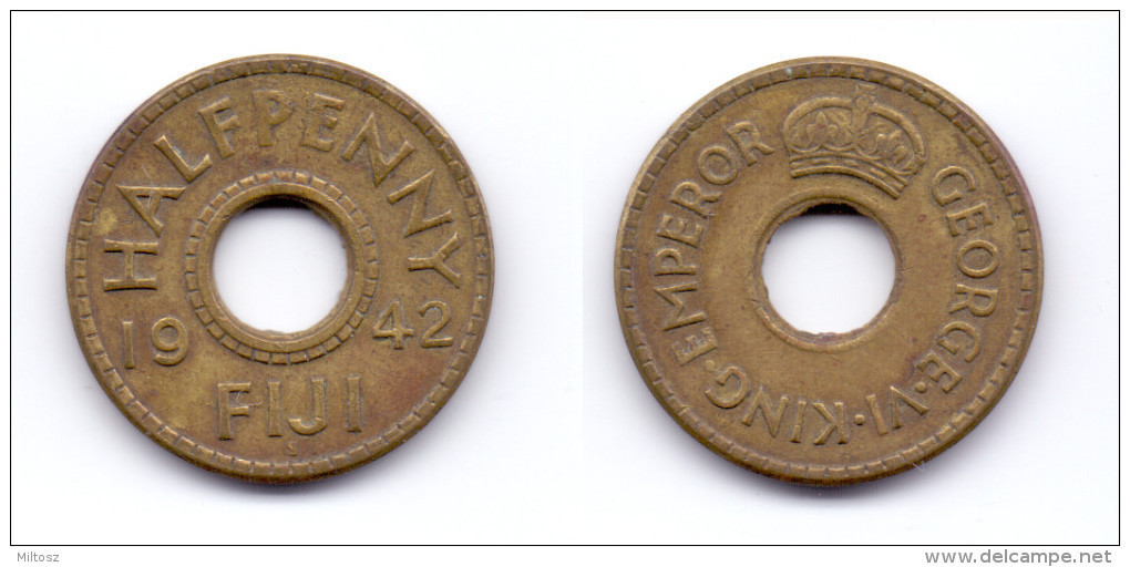 Fiji 1/2 Penny 1942 S - Fiji