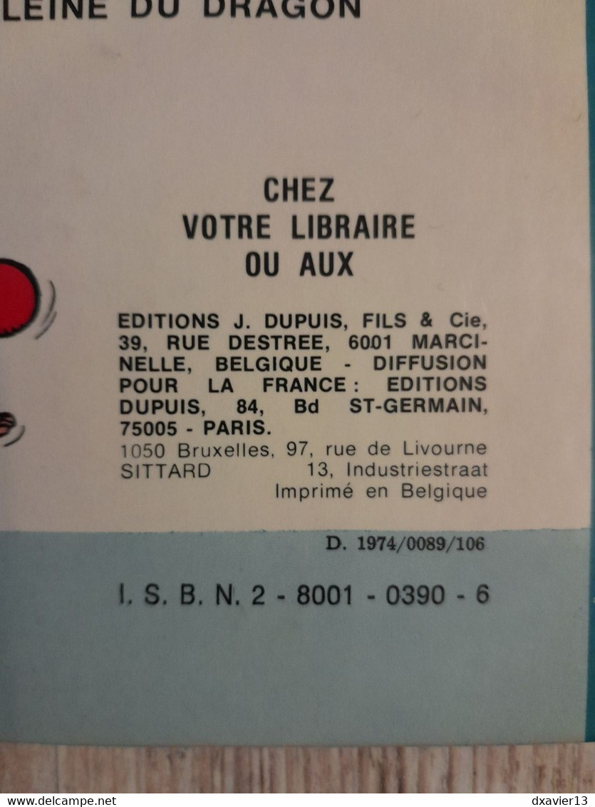 Bande Dessinée Dédicacée -  Une aventure de Sophie 10 - Sophie et le douanier Rousseau (1974)