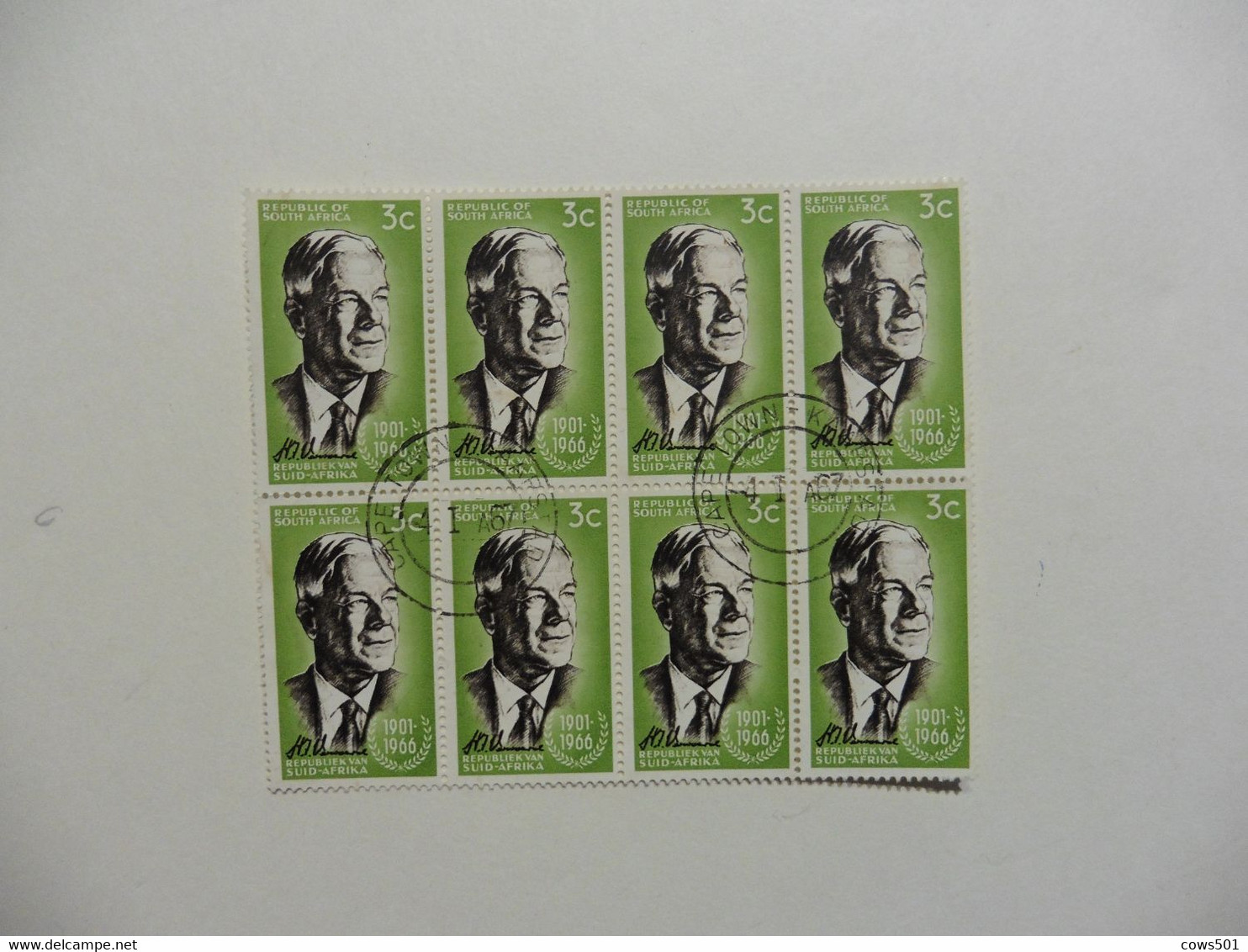 Afrique > Afrique Du Sud Bloc De 8 Timbres Oblitérés - Used Stamps
