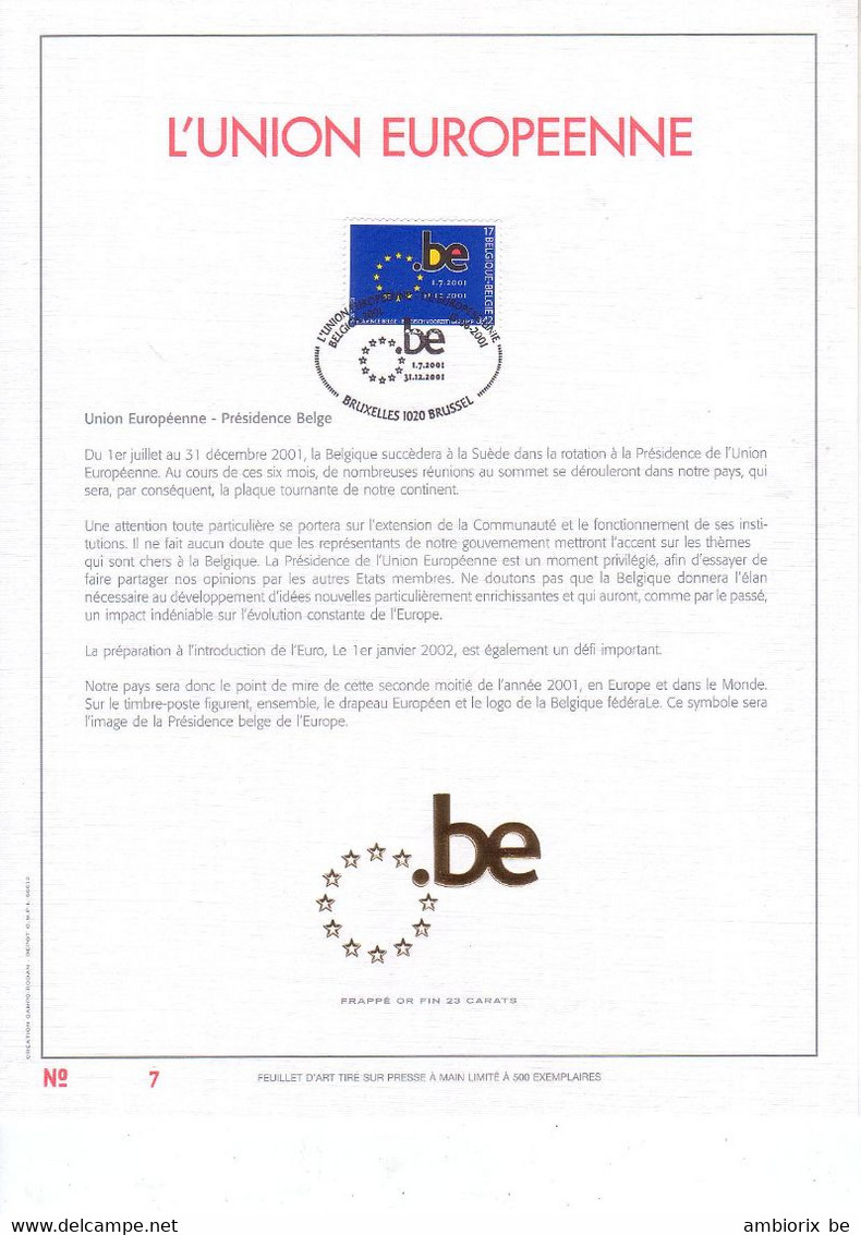 Carte Max Gold Goud Or 3014 L'Union Européenne - Version Francophone - 2001-2010