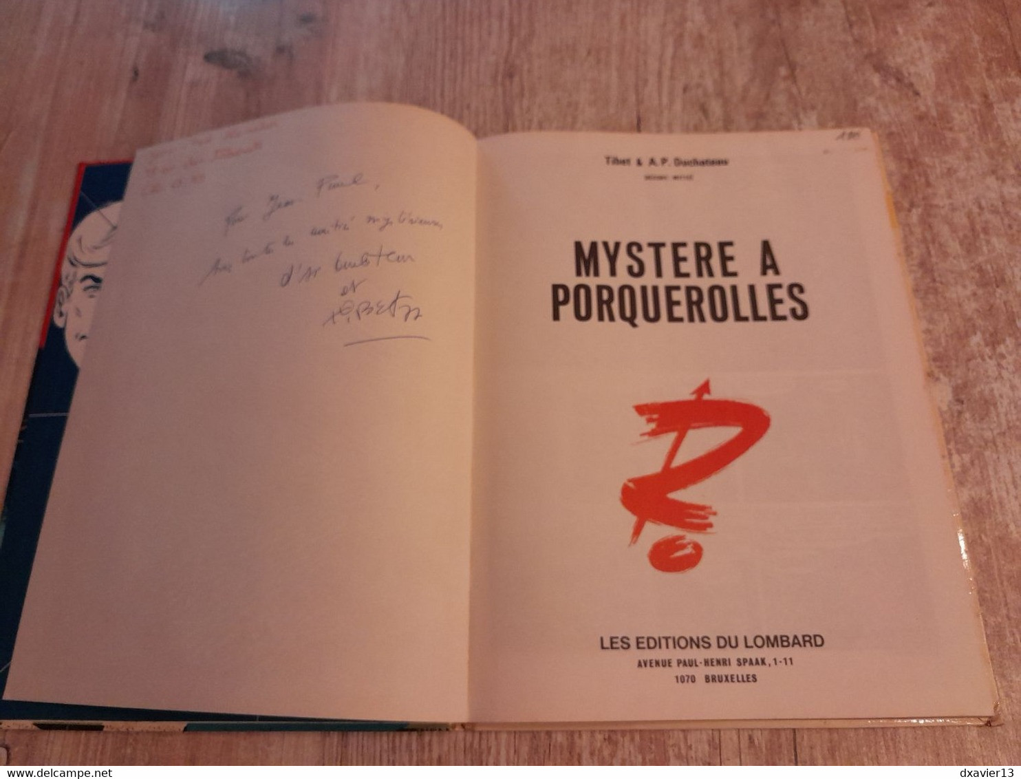 Bande Dessinée Dédicacée -  Ric Hochet 2 - Mystère à Porquerolles (1974) - Autographs