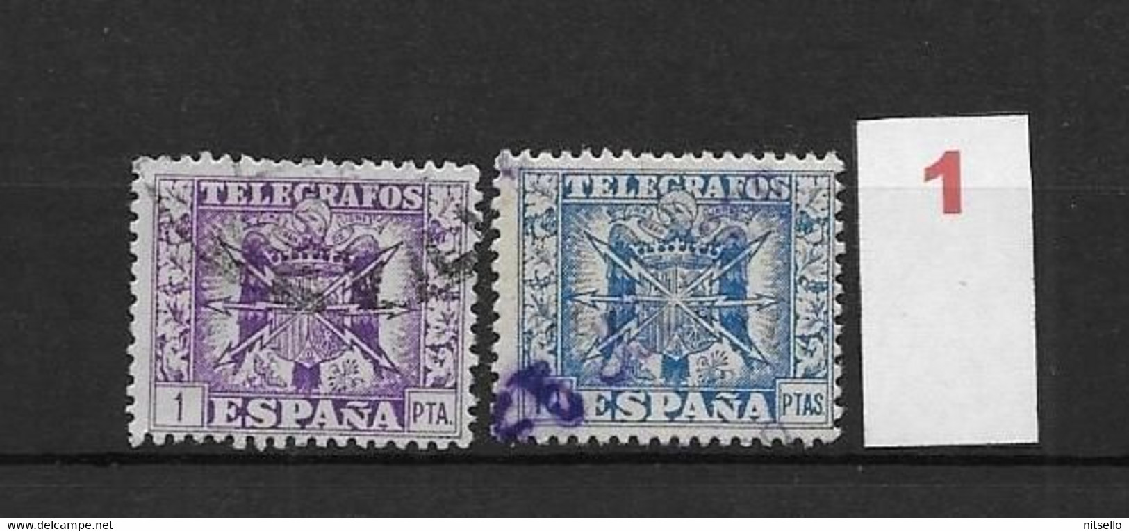 LOTE 2242 /// ESPAÑA 1940-42  TELEGRAFOS  EDIFIL Nº 84+84   ¡¡¡  OFERTA - LIQUIDATION - JE LIQUIDE !!! - Telegrafen