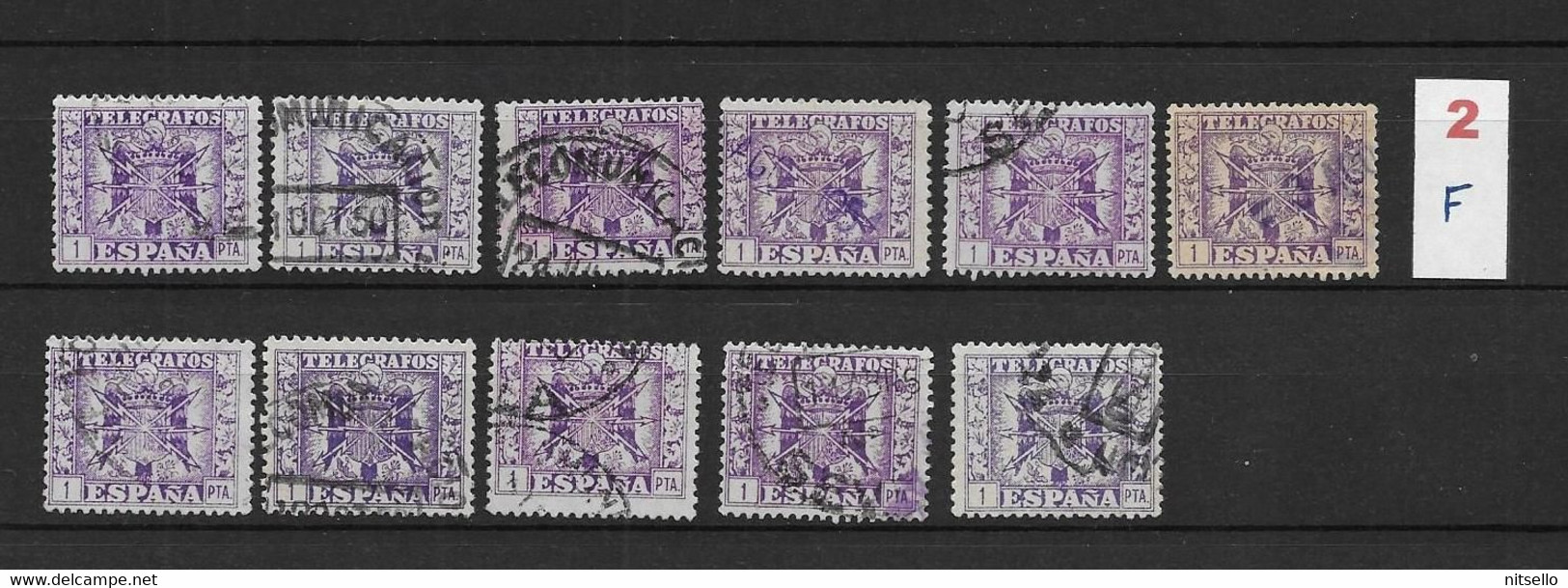 LOTE 2242  ///   ESPAÑA TELEGRAFOS 1940-1942  EDIFIL Nº: 82 ESTUDIO COLOR Y MATASELLOS   ¡¡¡ OFERTA - LIQUIDATION !!! - Télégraphe