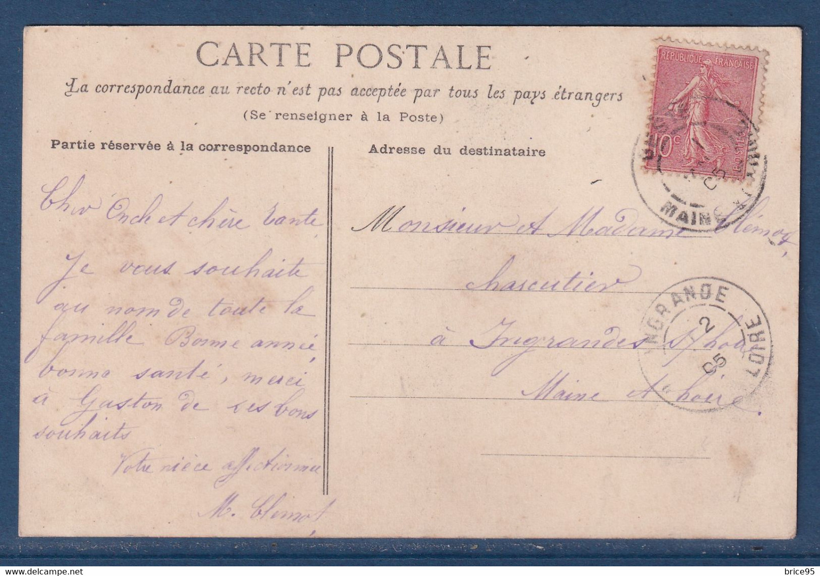France - Carte Postale - CPA - Au Premier De L'an - Que D'heureux Fait Le Facteur !! - Poste & Facteurs