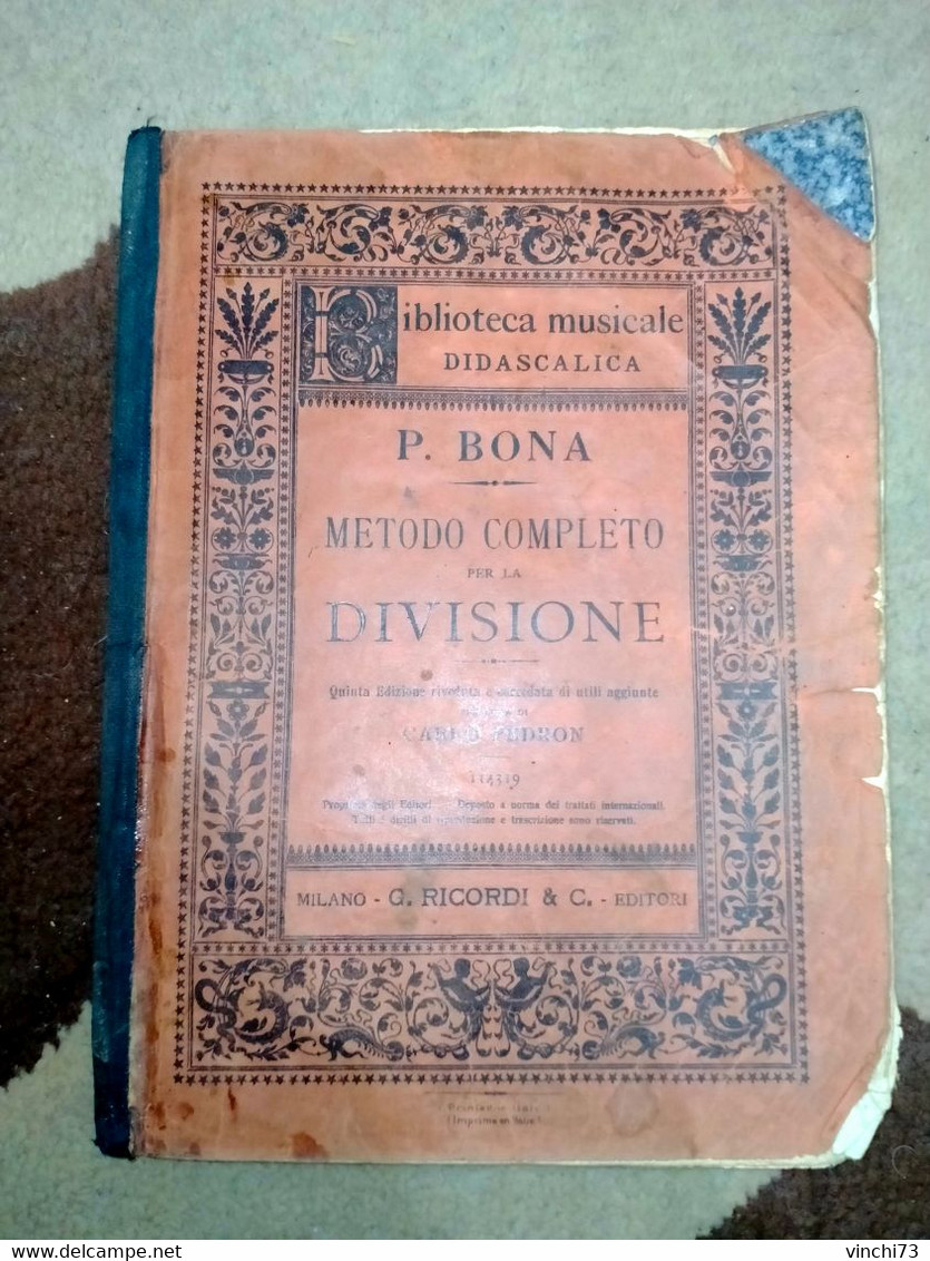 !-ITALIA-SPARTITI MUSICALI DEL 1920 - Textbooks