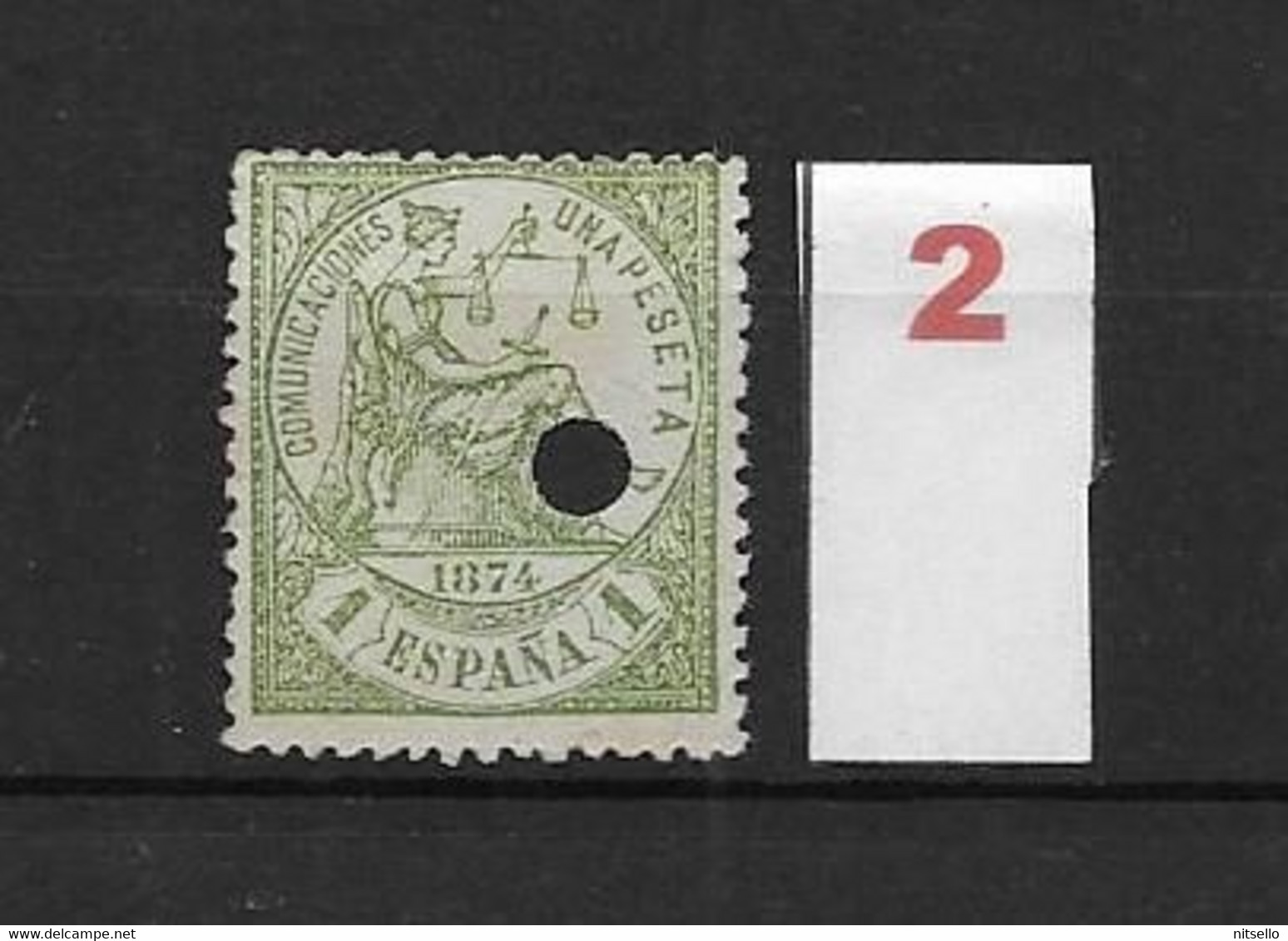 LOTE 2242 /// ESPAÑA 1889-1899  TELEGRAFOS  EDIFIL Nº 226T NSG CATAL/COTE: 8€ ¡¡¡  OFERTA - LIQUIDATION - JE LIQUIDE !!! - Telegraph