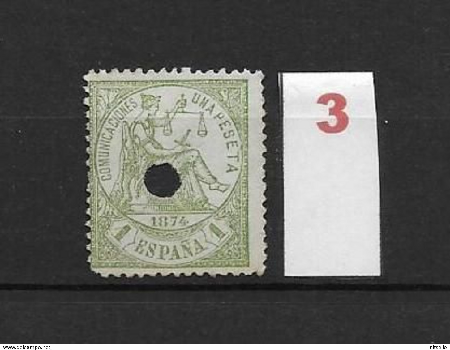 LOTE 2242 /// ESPAÑA 1889-1899  TELEGRAFOS  EDIFIL Nº 226T NSG CATAL/COTE: 8€ ¡¡¡  OFERTA - LIQUIDATION - JE LIQUIDE !!! - Telegrafi