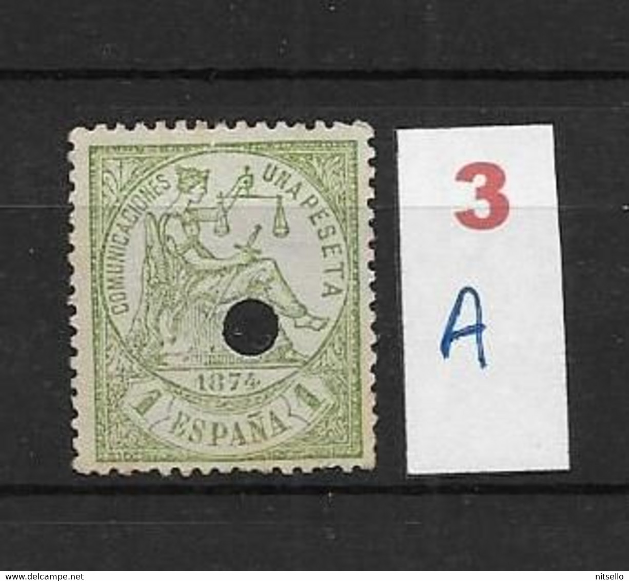 LOTE 2242 /// ESPAÑA 1889-1899  TELEGRAFOS  EDIFIL Nº 226T NSG CATAL/COTE: 8€ ¡¡¡  OFERTA - LIQUIDATION - JE LIQUIDE !!! - Telegrafi