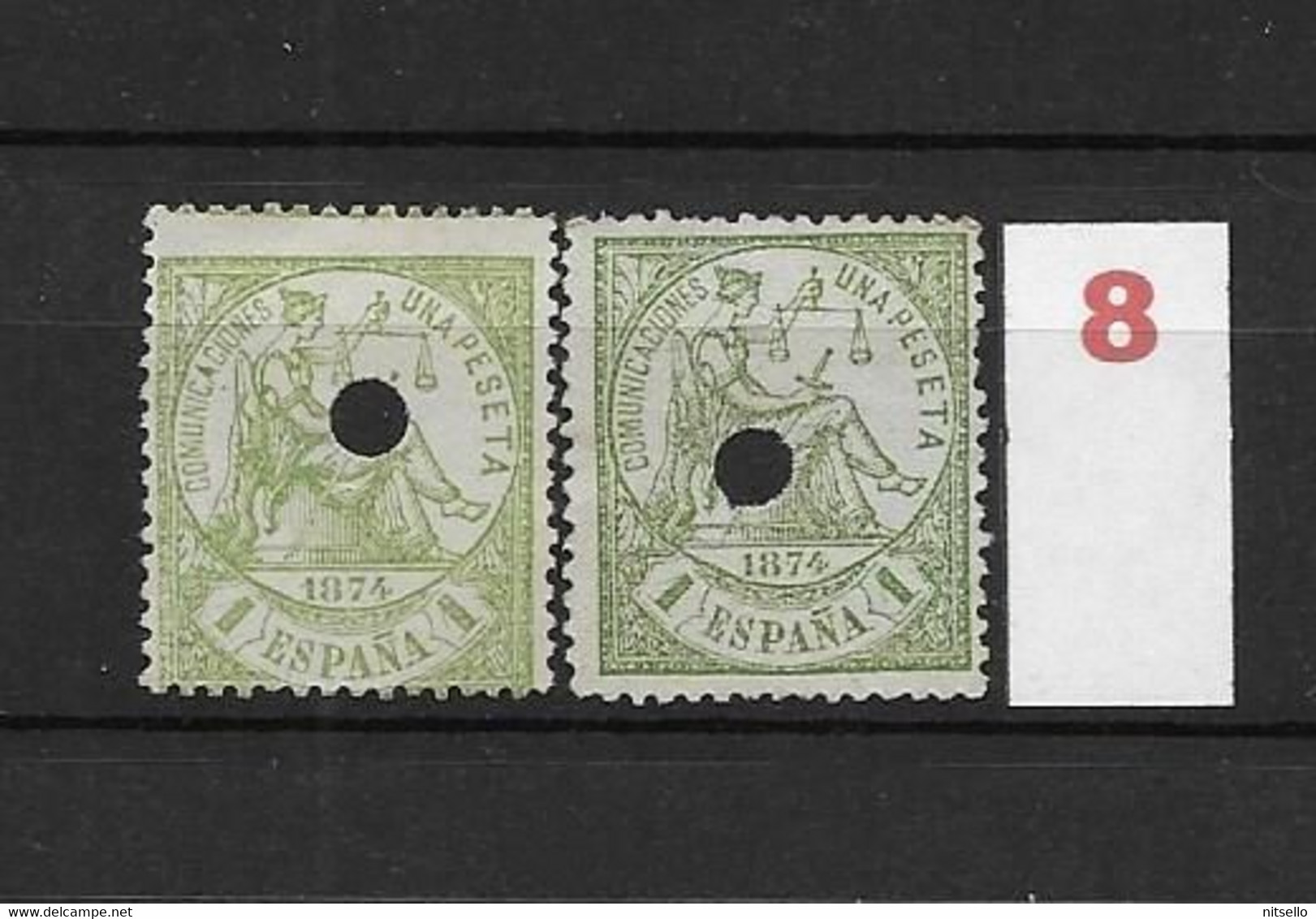 LOTE 2242 /// ESPAÑA 1889-1899 TELEGRAFOS  EDIFIL Nº 226T NSG  VARIEDAD DE COLOR // CATAL/COTE: 16€ - Telegrafi