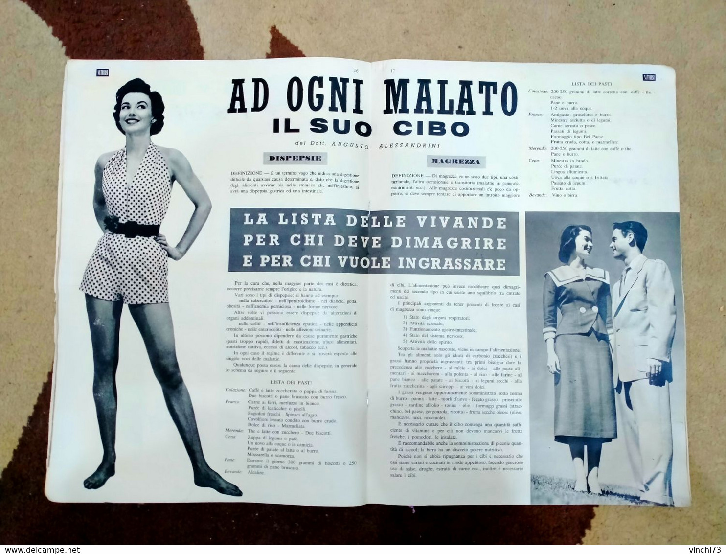 !-ITALIA-RIVISTA NUTRIRSI DEL 1934