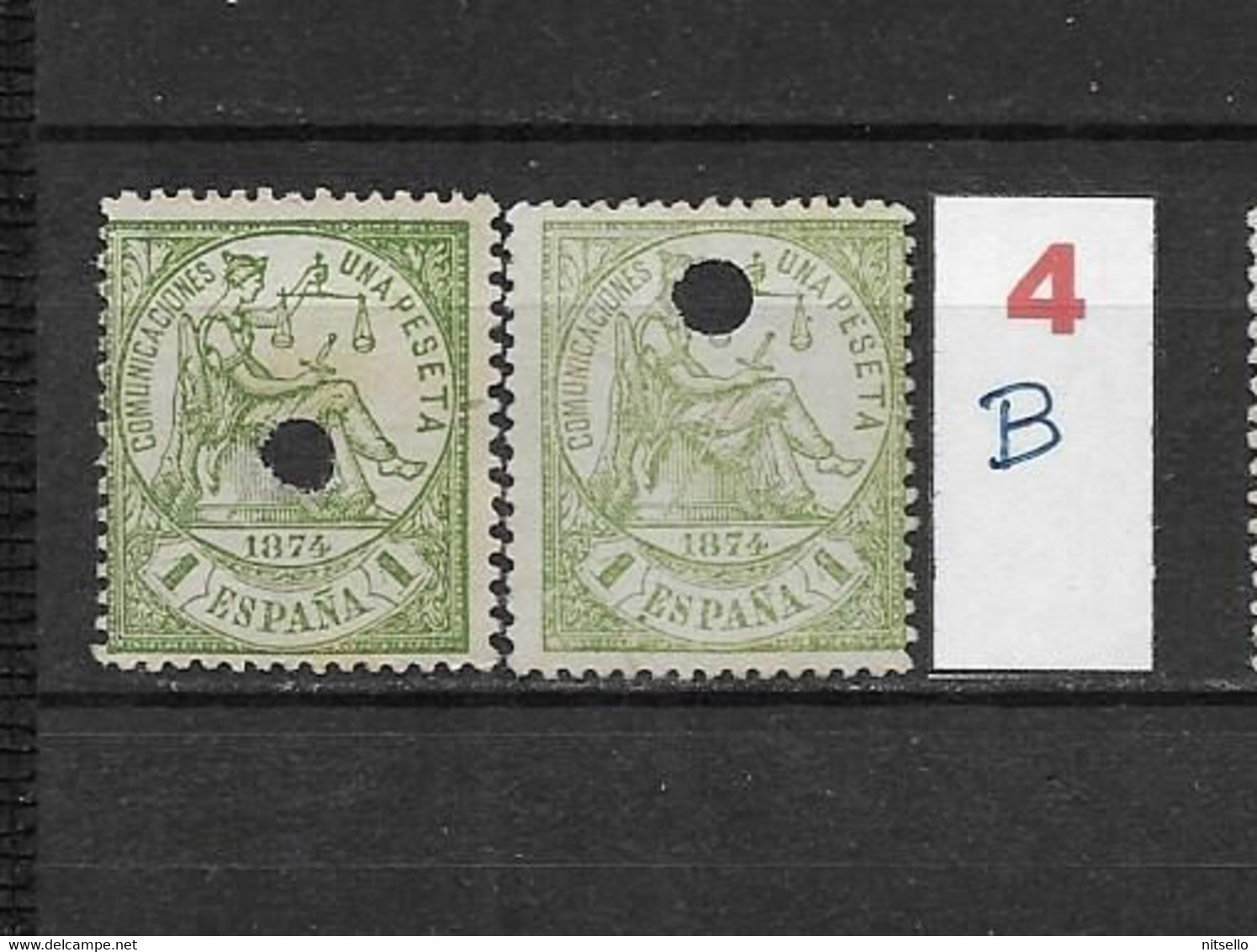 LOTE 2242 /// ESPAÑA 1889-1899 TELEGRAFOS  EDIFIL Nº 226T NSG  VARIEDAD DE COLOR // CATAL/COTE: 16€ - Telegrafen