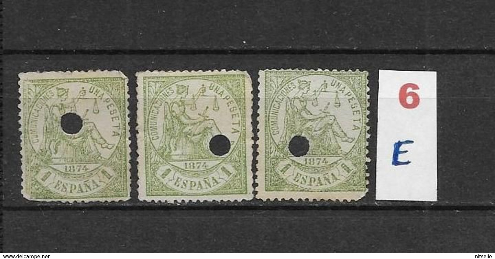 LOTE 2242 /// ESPAÑA 1889-1899 TELEGRAFOS  EDIFIL Nº 226T NSG   // CATAL/COTE: 24€ - Telegramas