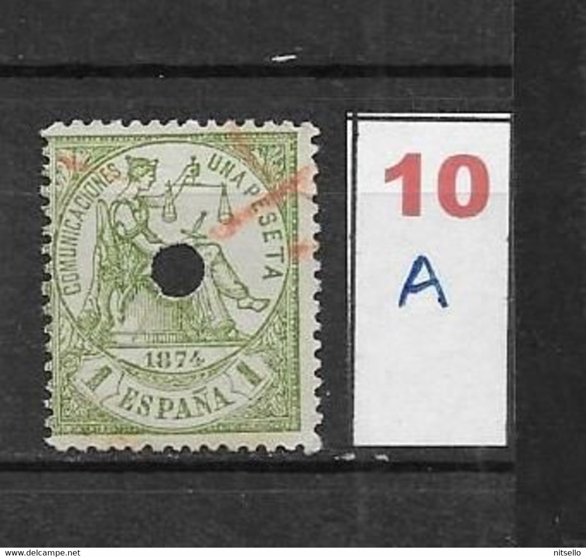 LOTE 2242 /// ESPAÑA 1889-1899 TELEGRAFOS  EDIFIL Nº 226T USADO   // CATAL/COTE: 24€ - Telegraph